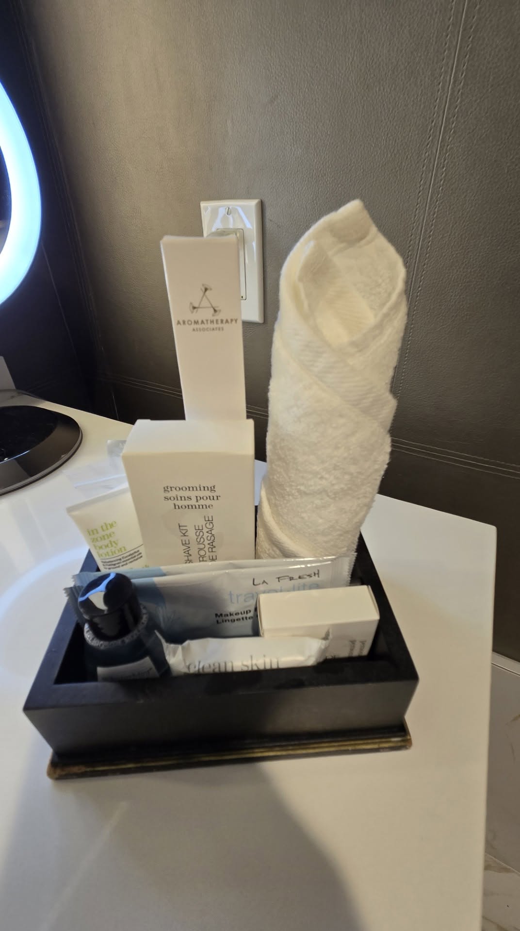 Aromatherapy Associates luxury guest amenity tray